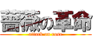 薔薇の革命 (attack on rose)