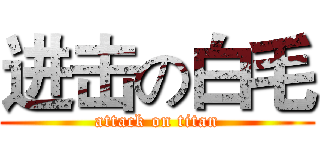 进击の白毛 (attack on titan)