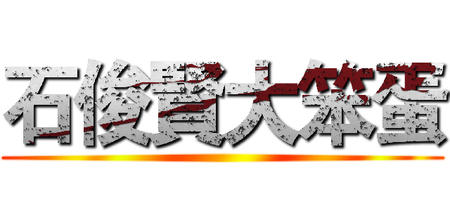 石俊賢大笨蛋 ()