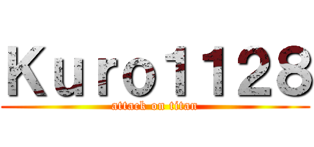 Ｋｕｒｏ１１２８ (attack on titan)