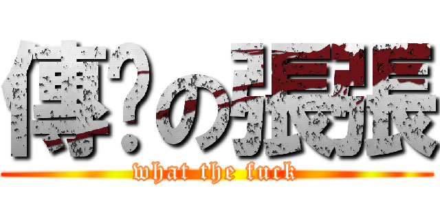 傳說の張張 (what the fuck)