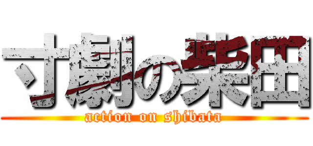 寸劇の柴田 (action on shibata)