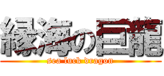 縁海の巨龍 (sea luck dragon)