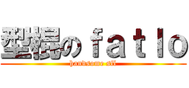 型棍のｆａｔｌｏ (handsome sfl)