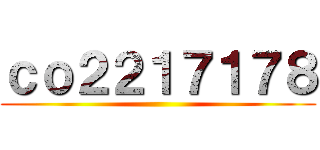 ｃｏ２２１７１７８ ()