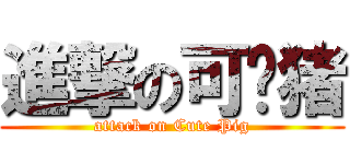 進撃の可爱猪 (attack on Cute Pig)