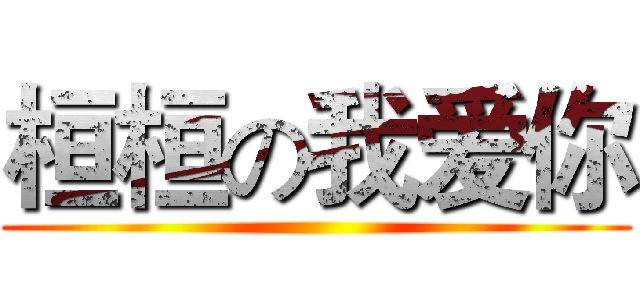 桓桓の我爱你 ()