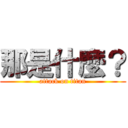 那是什麼？ (attack on titan)