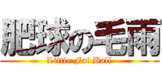 肥球の毛雨 (Little Fat Ball)