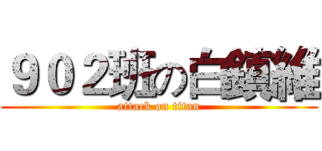 ９０２班の白鎮維 (attack on titan)