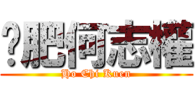 丫肥何志權 (Ho Chi Kuen)