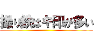 撮り鉄はキ印が多い ()