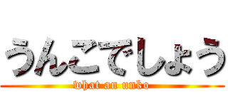 うんこでしょう (what an unko)