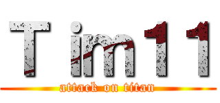 Ｔｉｍ１１ (attack on titan)