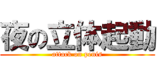 夜の立体起動 (attack on penis)