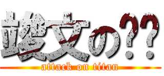 竣文の雞雞 (attack on titan)