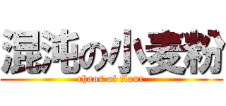 混沌の小麦粉 (chaos of flour)