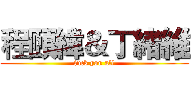 程頤緯＆丁緒維 (fuck you all)