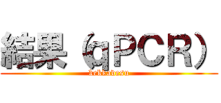 結果（ｑＰＣＲ） (kekkadesu)