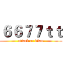 ６６７７ｔｔ (attack on titan)