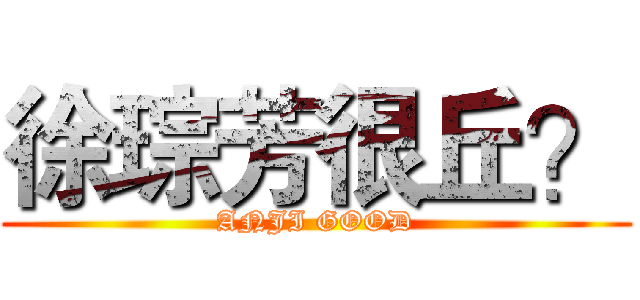 徐琮芳很丘？ (ANJI GOOD)