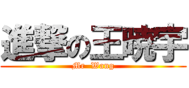 進撃の王暁宇 (Mr  Wang)