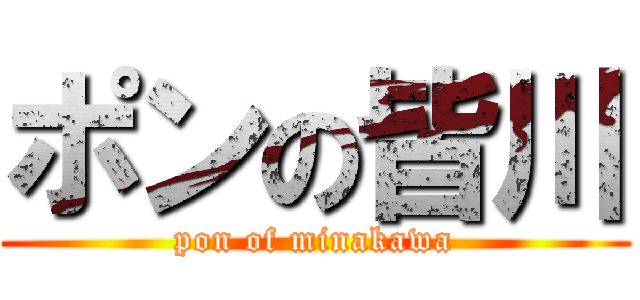 ポンの皆川 (pon of minakawa)