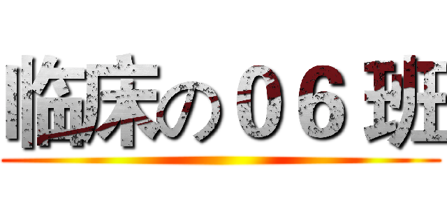 临床の０６ 班 ()