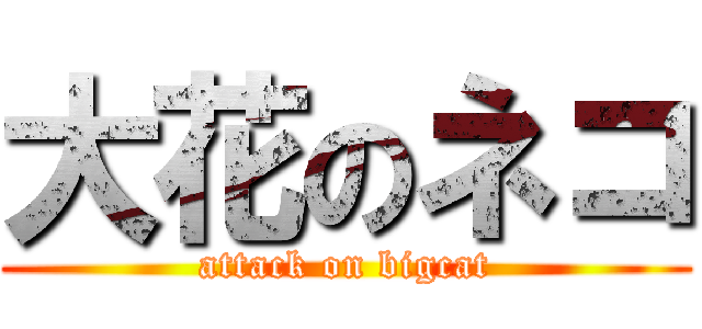 大花のネコ (attack on bigcat)