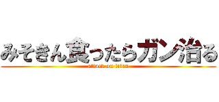みそきん食ったらガン治る (attack on titan)