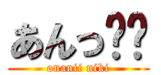 あんっ❤️ (onanii niki)