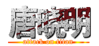 唐晓明 (attack on titan)