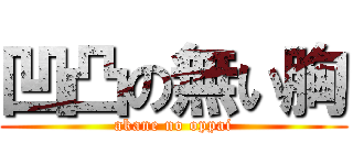 凹凸の無い胸 (akane no oppai)