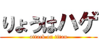 りょうはハゲ (attack on titan)