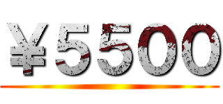 ￥５５００ ()