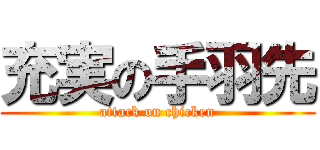 充実の手羽先 (attack on chicken)