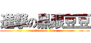 進撃の黑眼豆豆 (attack on titan)