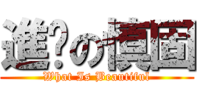 進擊の慎固 (What Is Beautiful)