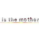 ｉｓ ｔｈｅ  ｍｏｔｈｅｒ ()