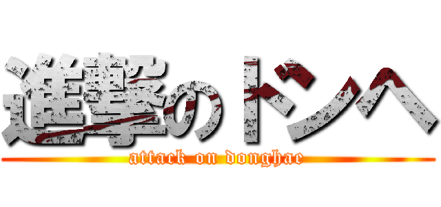 進撃のドンヘ (attack on donghae)