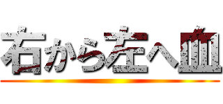 右から左へ血 ()