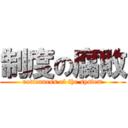 制度の腐敗 (rottenness of the system)