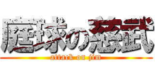 庭球の慈武 (attack on jim)