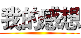 我的感想 ()