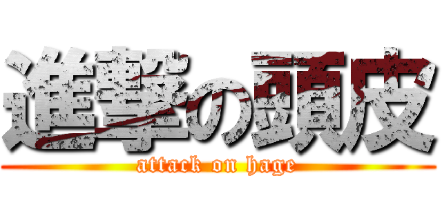 進撃の頭皮 (attack on hage)