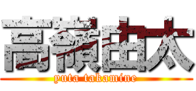 高嶺由太 (yuta takamine)