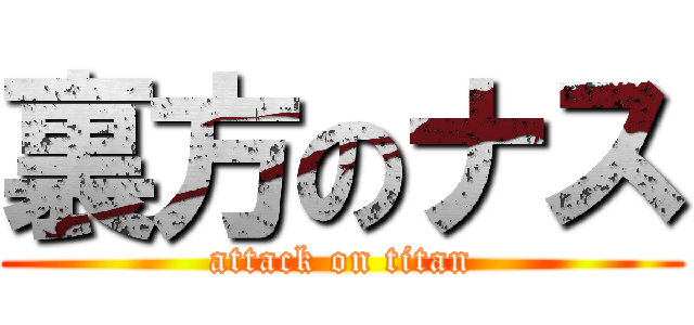 裏方のナス (attack on titan)