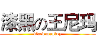 漆黑の王尼玛 (black monkey)