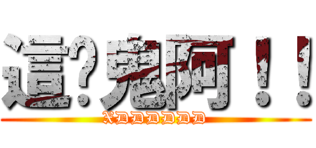 這啥鬼阿！！ (XDDDDDD)