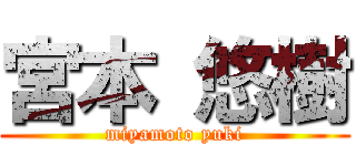 宮本 悠樹 (miyamoto yuki)